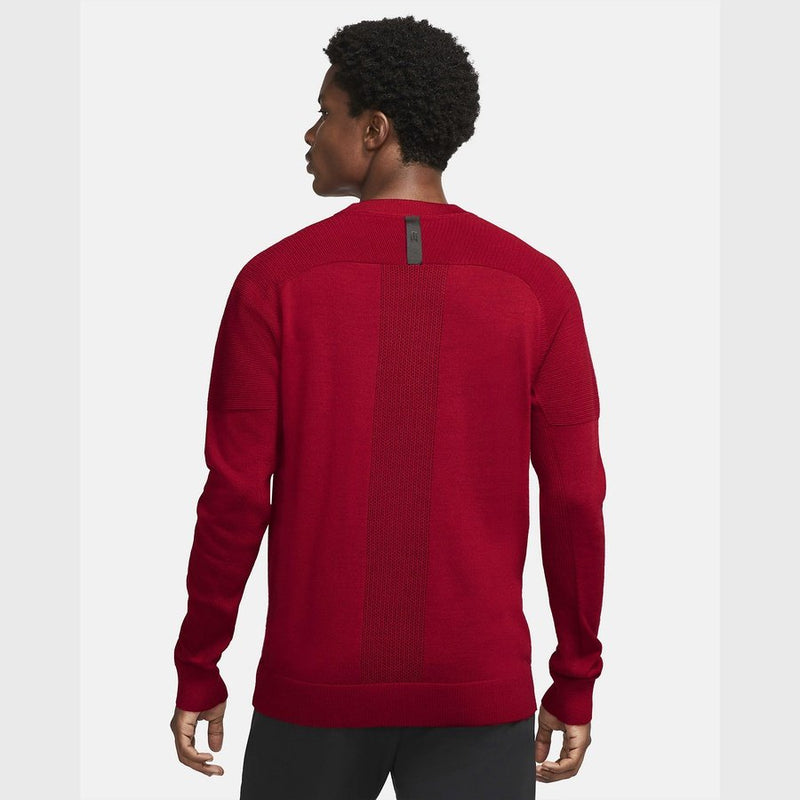 Tiger Woods Men's Knit Golf Sweater - Red back view