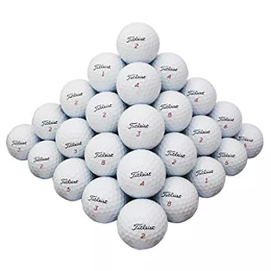 60 Titleist Mix White Golf Balls - 2nd Grade Recycled