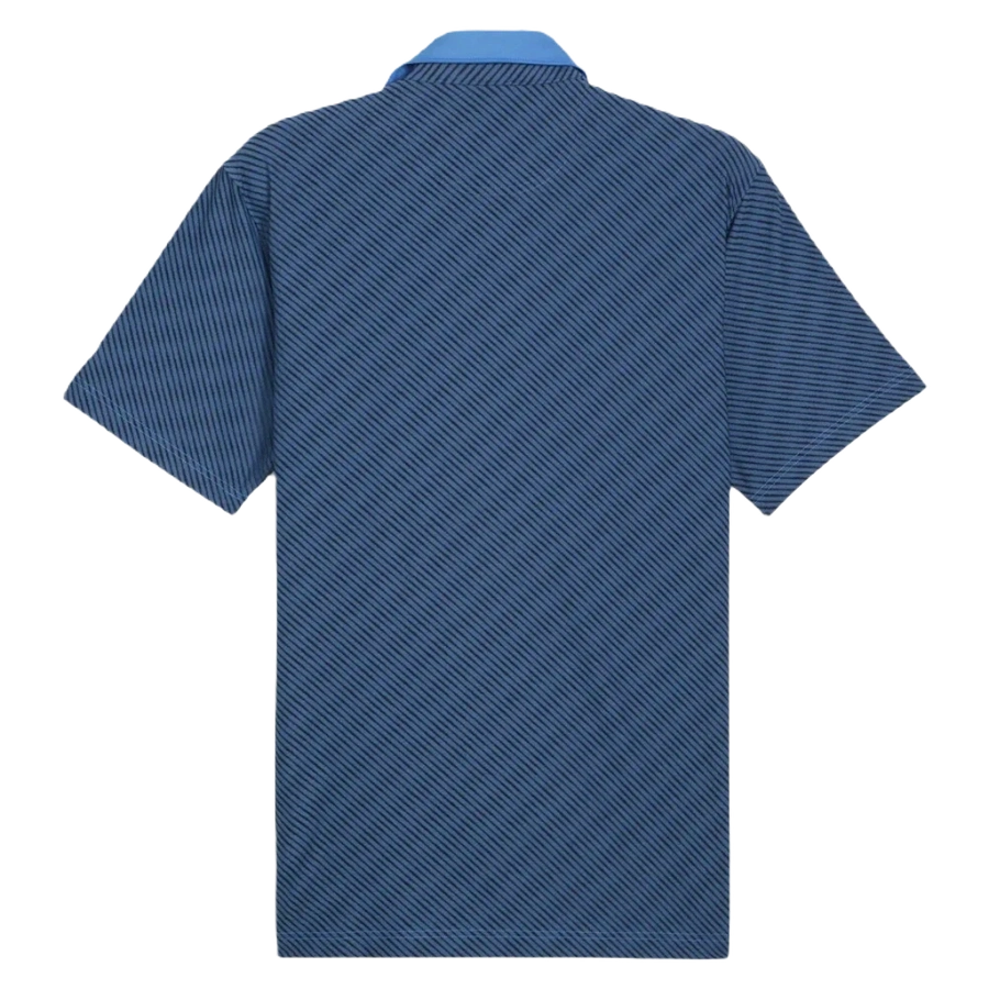 Puma AP Jacquard Stripe Golf Polo - Blue