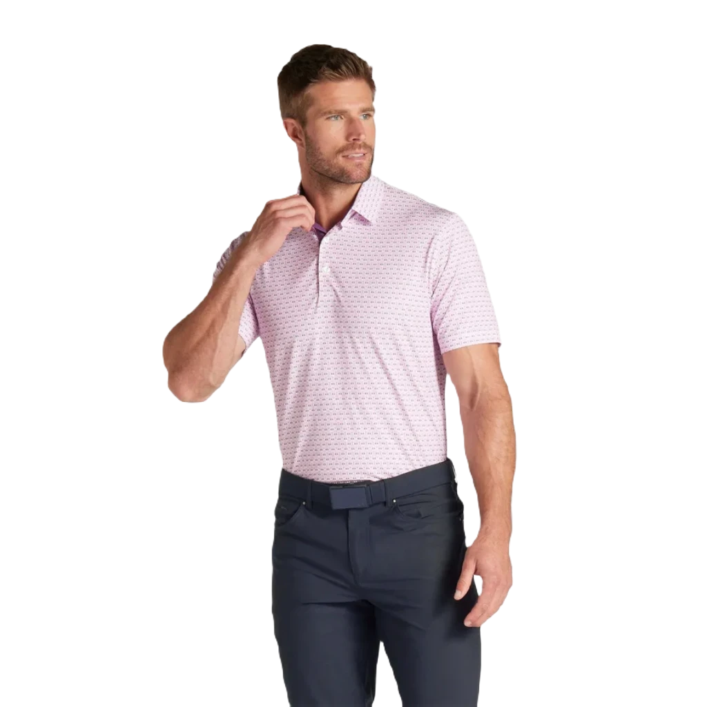 Puma MATTR Palm Deco Golf Polo - Pink