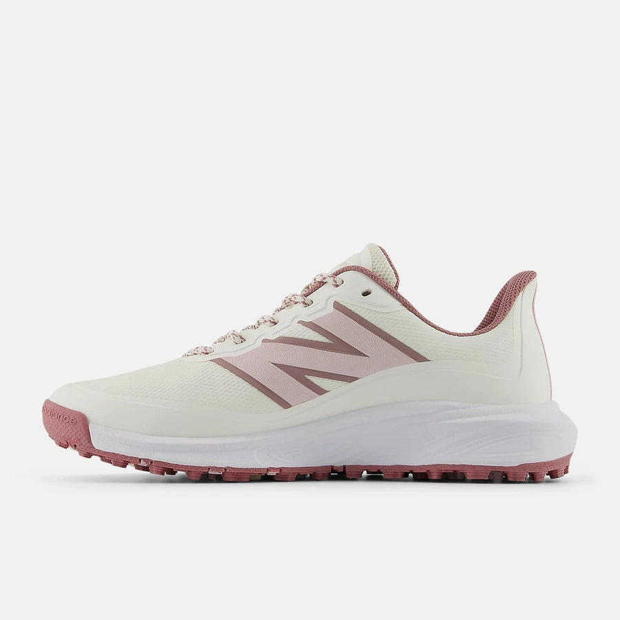 New Balance Ladies Fresh Foam Contend V3 Golf Shoes - White/Pink