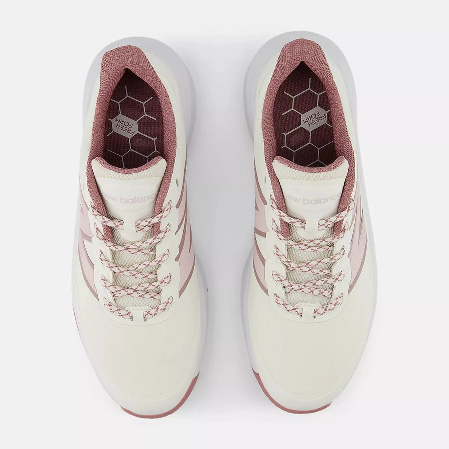 New Balance Ladies Fresh Foam Contend V3 Golf Shoes - White/Pink