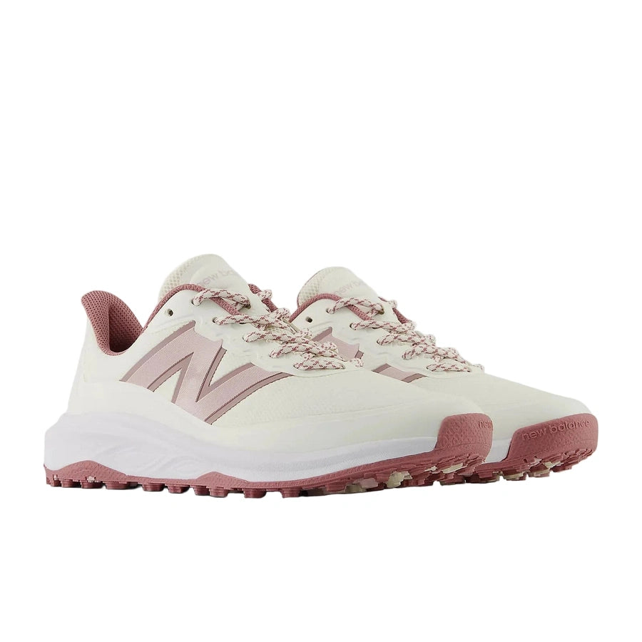 New Balance Ladies Fresh Foam Contend V3 Golf Shoes - White/Pink