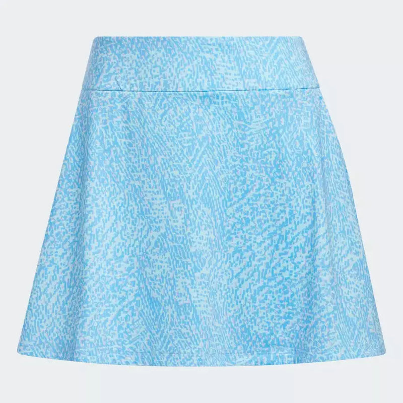 Adidas Printed Ladies Frill Golf Skirt - Blue