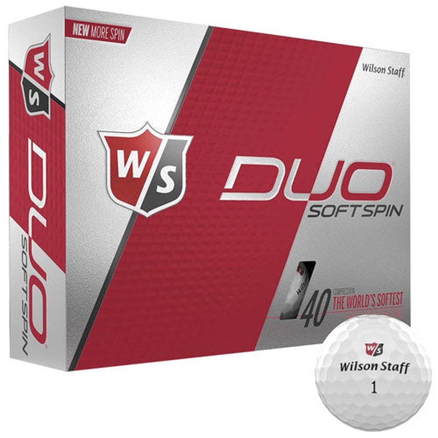48 Wilson Duo Soft Spin White Golf Balls