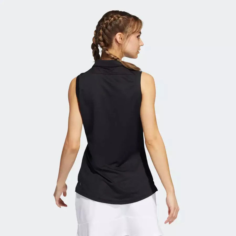 Adidas Sleeveless Polo Shirt Black