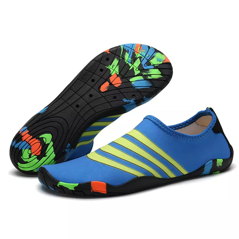 Stripe Patterned Aqua Splash Water Shoes