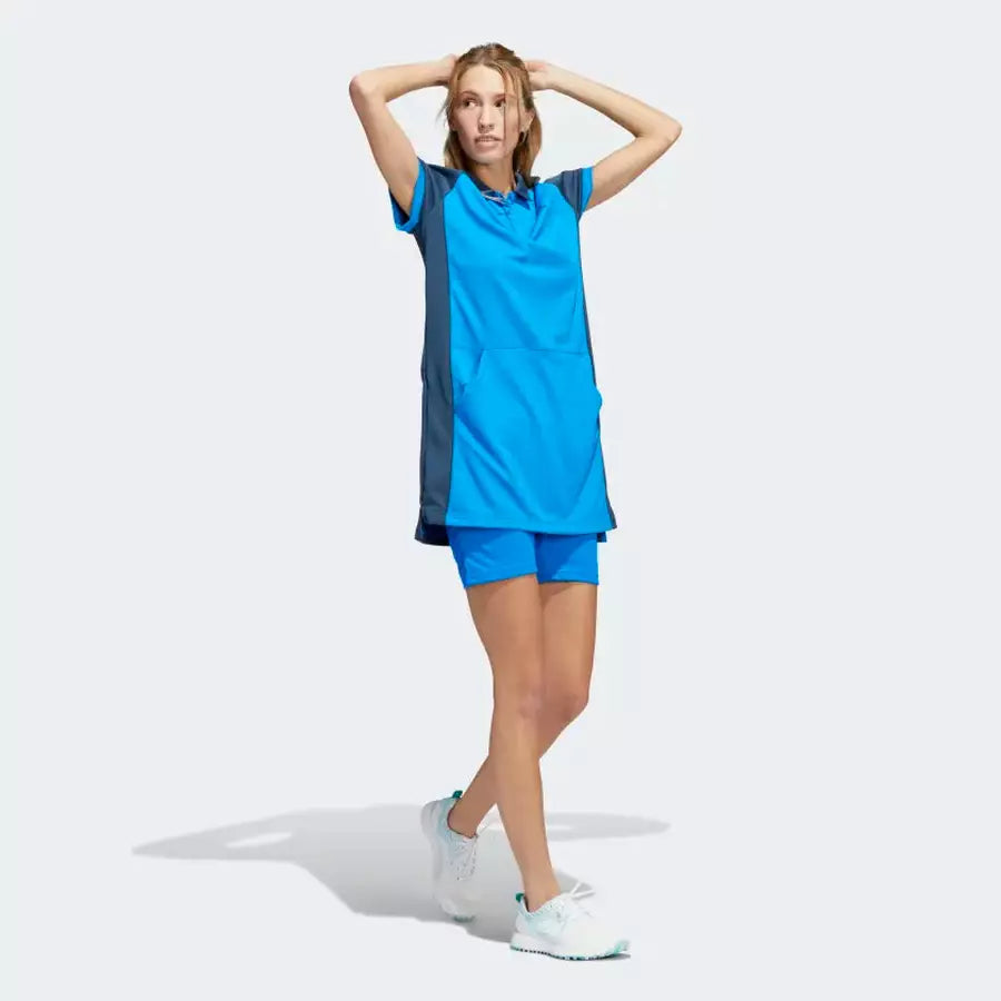 Ladies Adidas Colorblock Dress - Blue