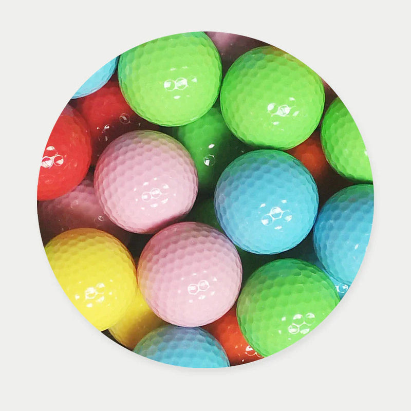 60 Assorted Colour Mix Golf Balls - Recycled