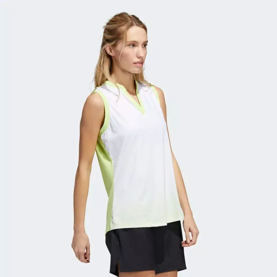 Adidas Sport Ladies Performance Gradient Sleeveless Polo Shirt
