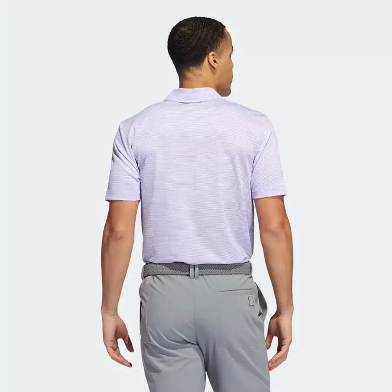 Adidas Ottoman Stripe Polo Shirt - Purple