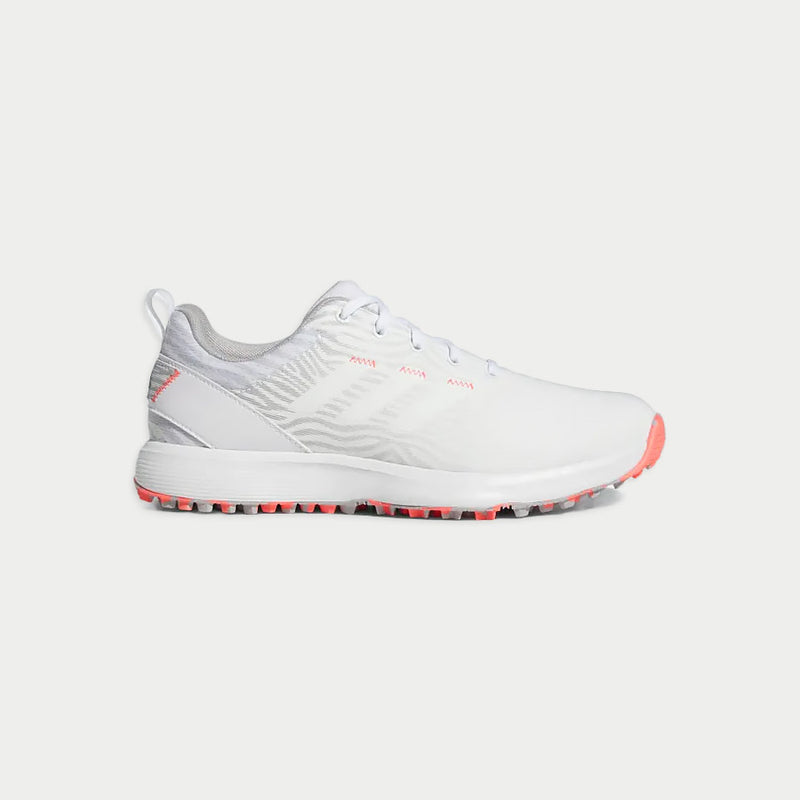 Adidas Ladies S2G Spikeless Golf Shoes - White/Grey