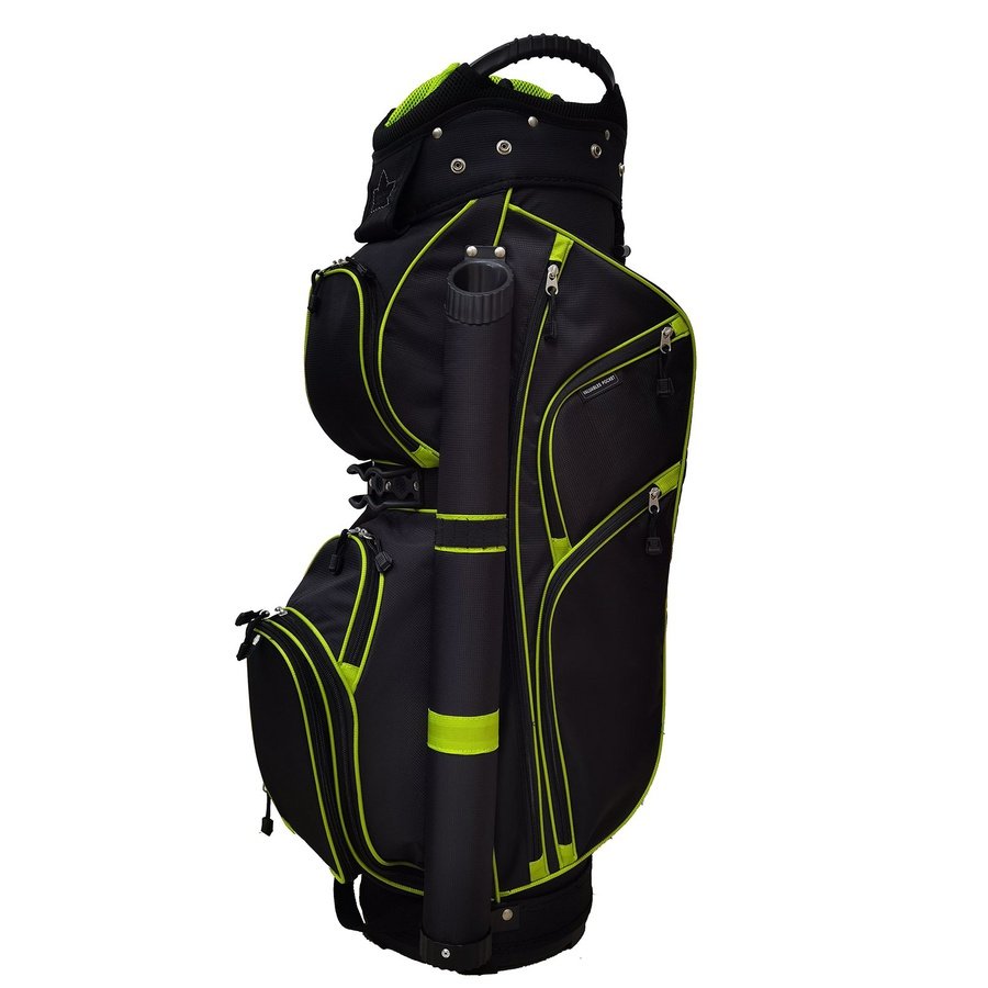 Northern Spirit Full Divider 14 Diamondback Golf Bag black and lime details