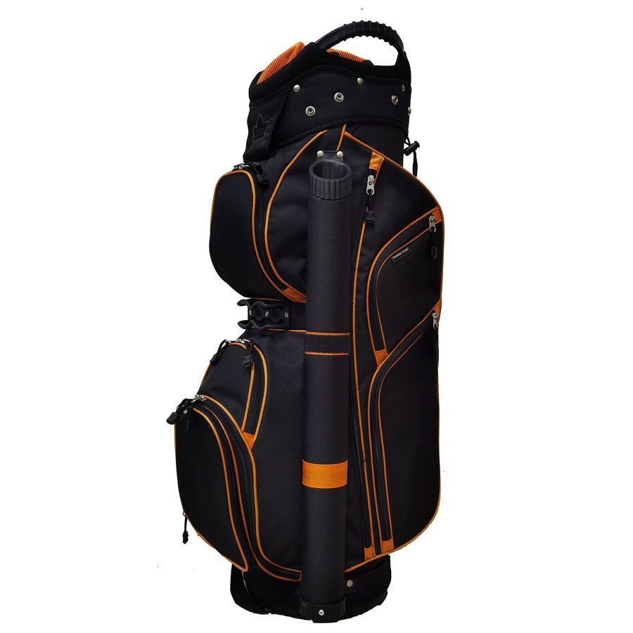 Northern Spirit Full Divider 14 Diamondback Golf Bag black and orange details