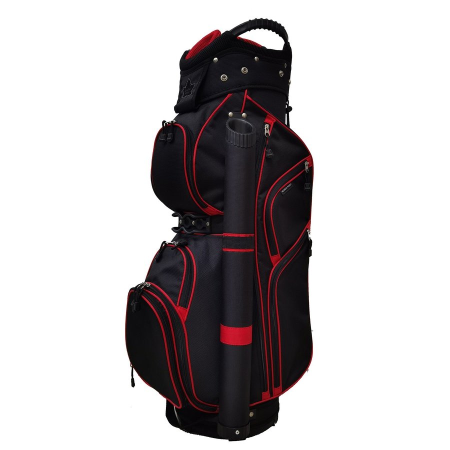 Northern Spirit Full Divider 14 Diamondback Golf Bag black and red details