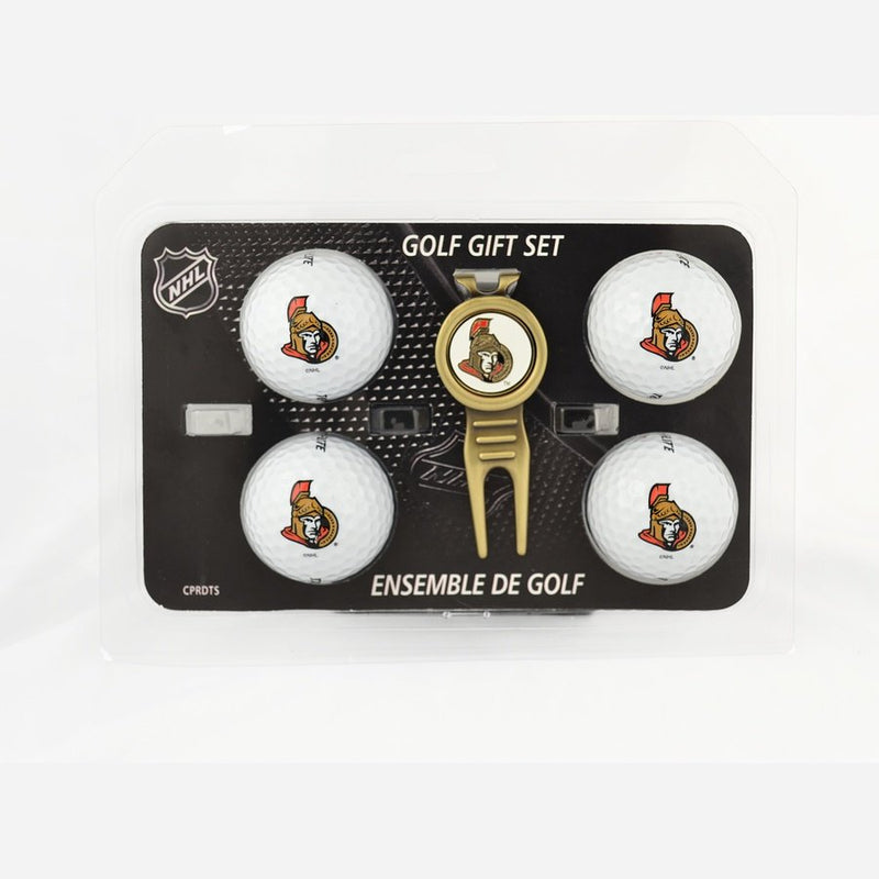 NHL Four Golf Balls & Divot Tool Set