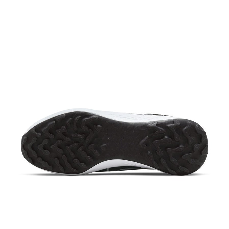 A foot of Nike Men's Infinity Pro 2 Golf Shoes - Black/Dark Smoke view from below