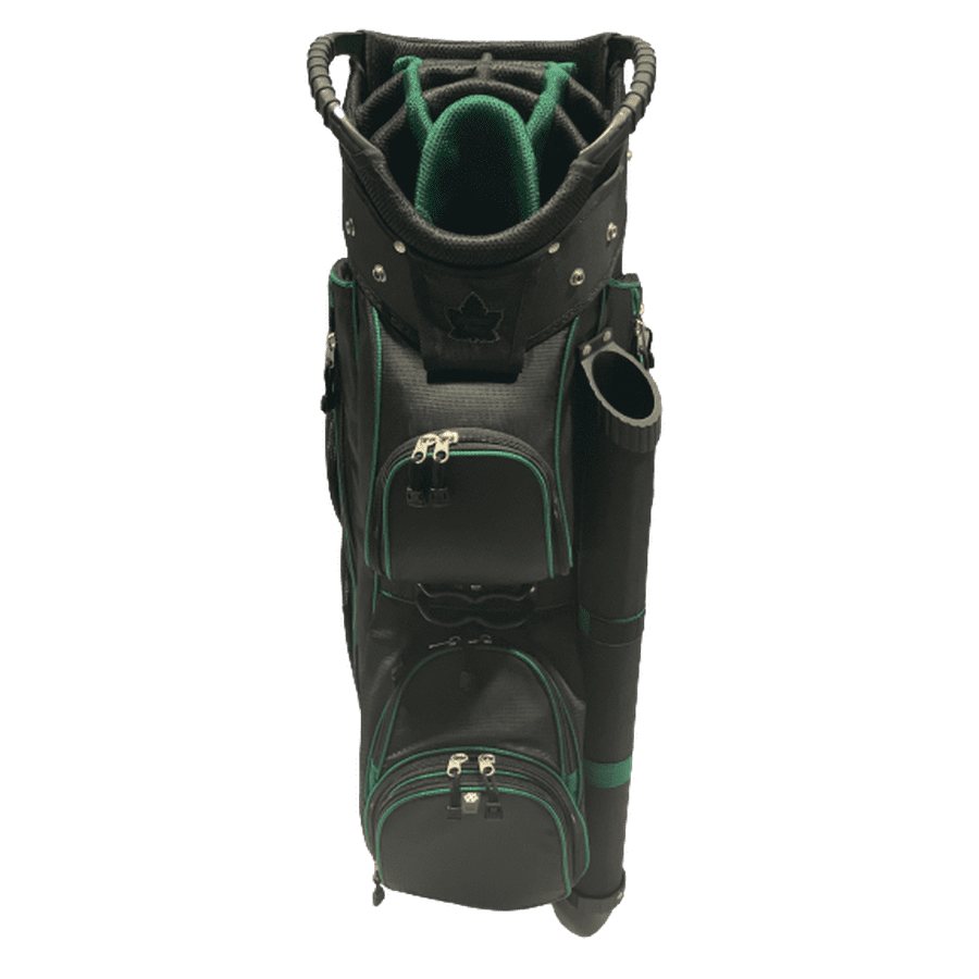 Northern Spirit Full Divider 14 Diamondback Golf Bag black and green details