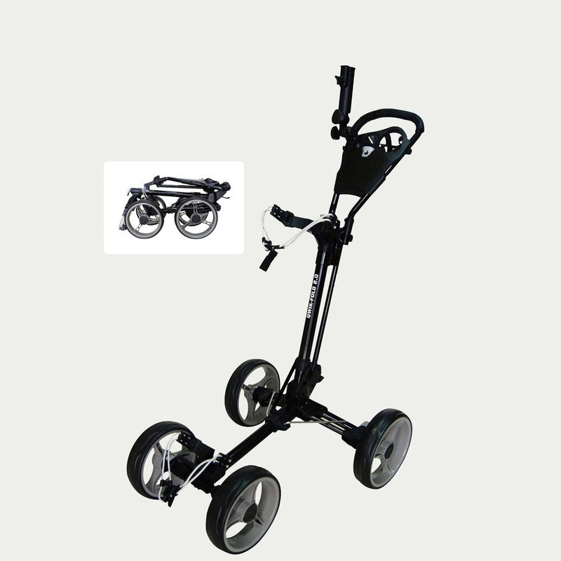 Qwik Fold Four Wheel Push Cart