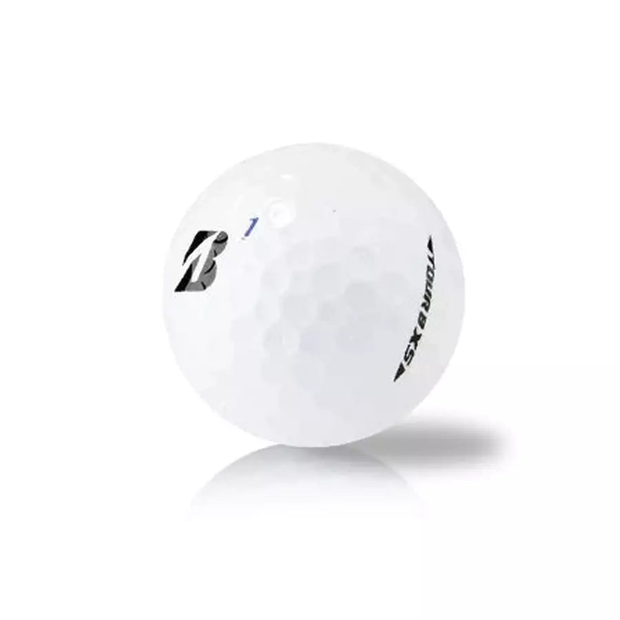 36 Bridgestone Tour B XS White Golf Balls - Recycled 5A/4A | Free