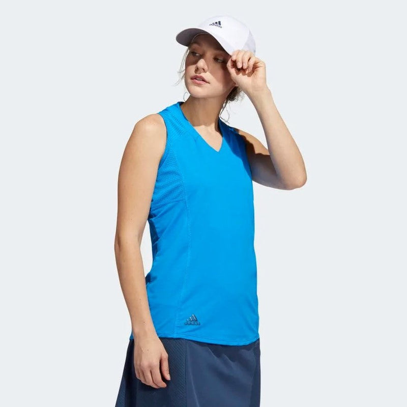 Ladies Adidas HEAT.RDY Sleeveless Polo Shirt