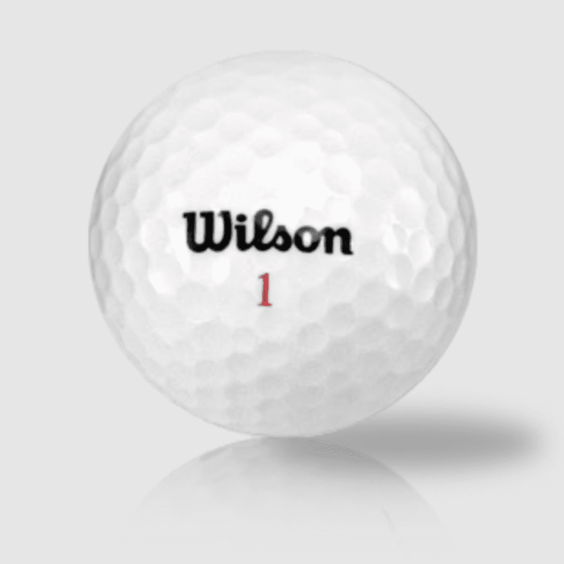 60 Wilson Mix White Golf Balls - Recycled