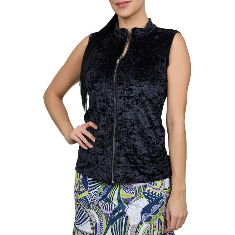 Sofibella Women's UV Staples Crushed Velvet Vest