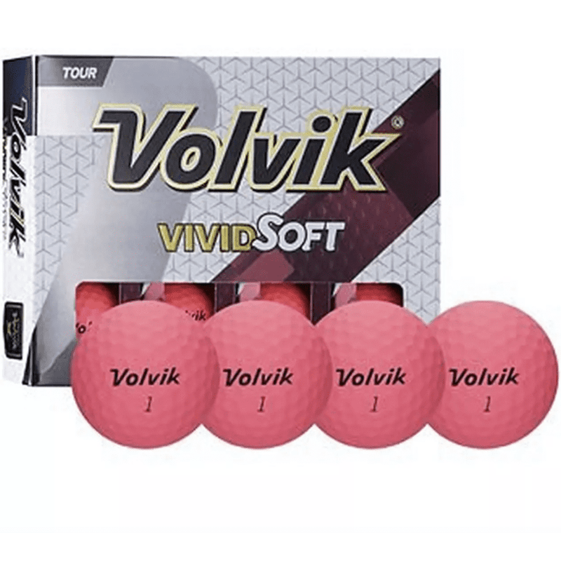 3 Dozen 36 Volvik Vivid Soft Pink Golf Balls
