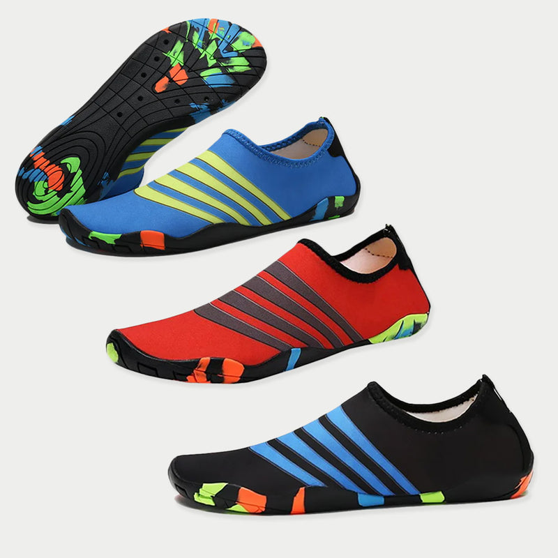 Stripe Patterned Aqua Splash Water Shoes