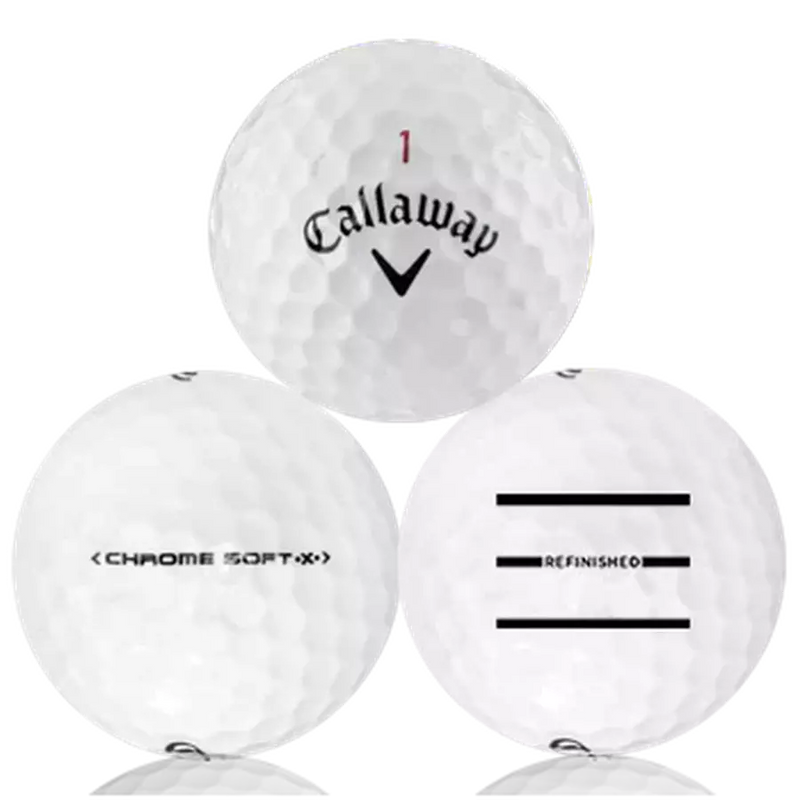 36 Callaway Chrome Soft Triple Line Golf Balls - Factory Refinished