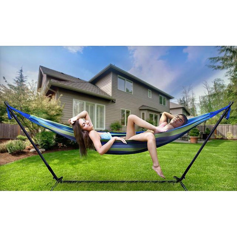 2 Person Hammock w/ Steel Stand and Carrying Case