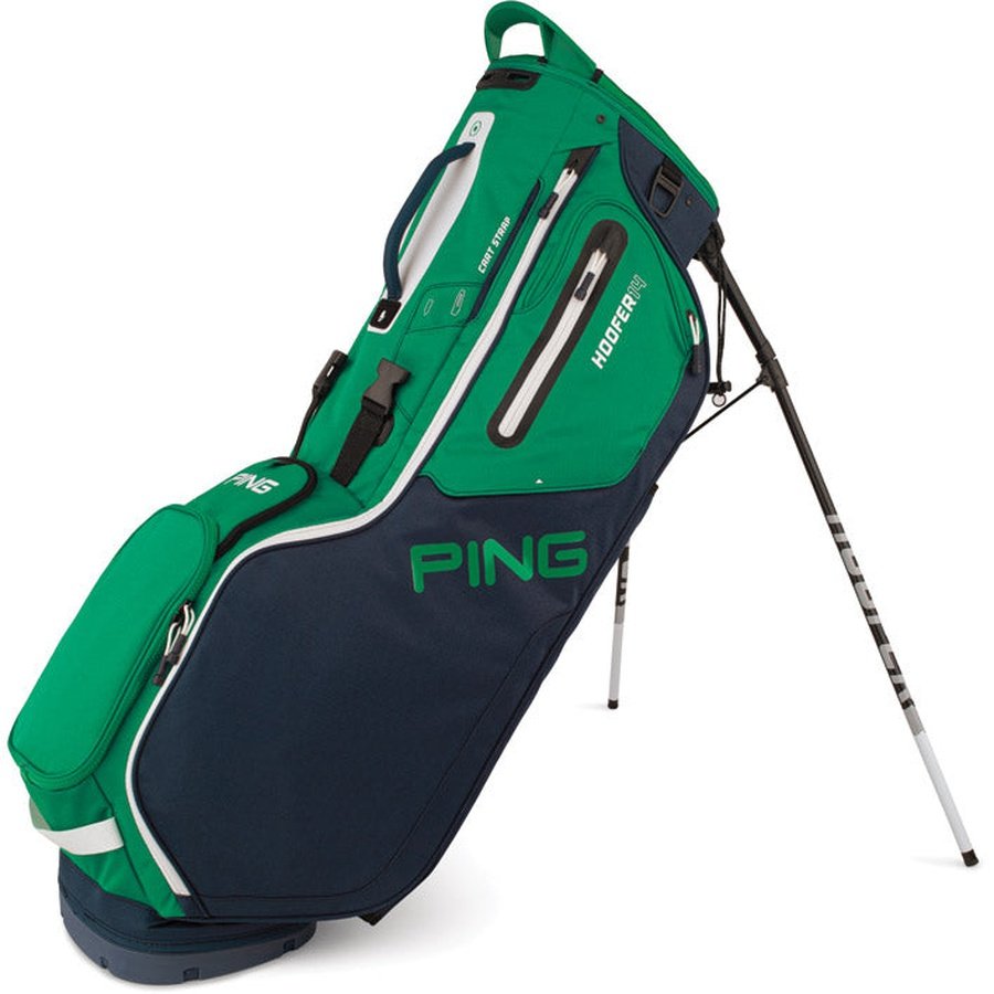 Green and deep blue Ping Hoofer 14 Carry Golf Bag