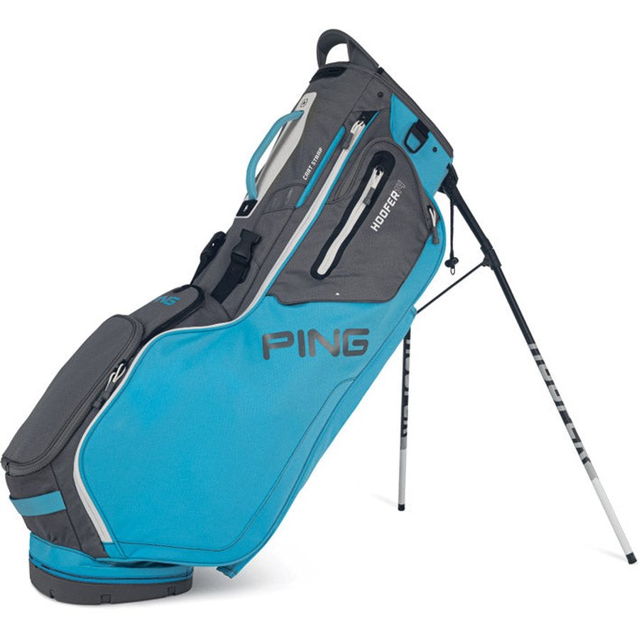 Blue and light grey Ping Hoofer 14 Carry Golf Bag