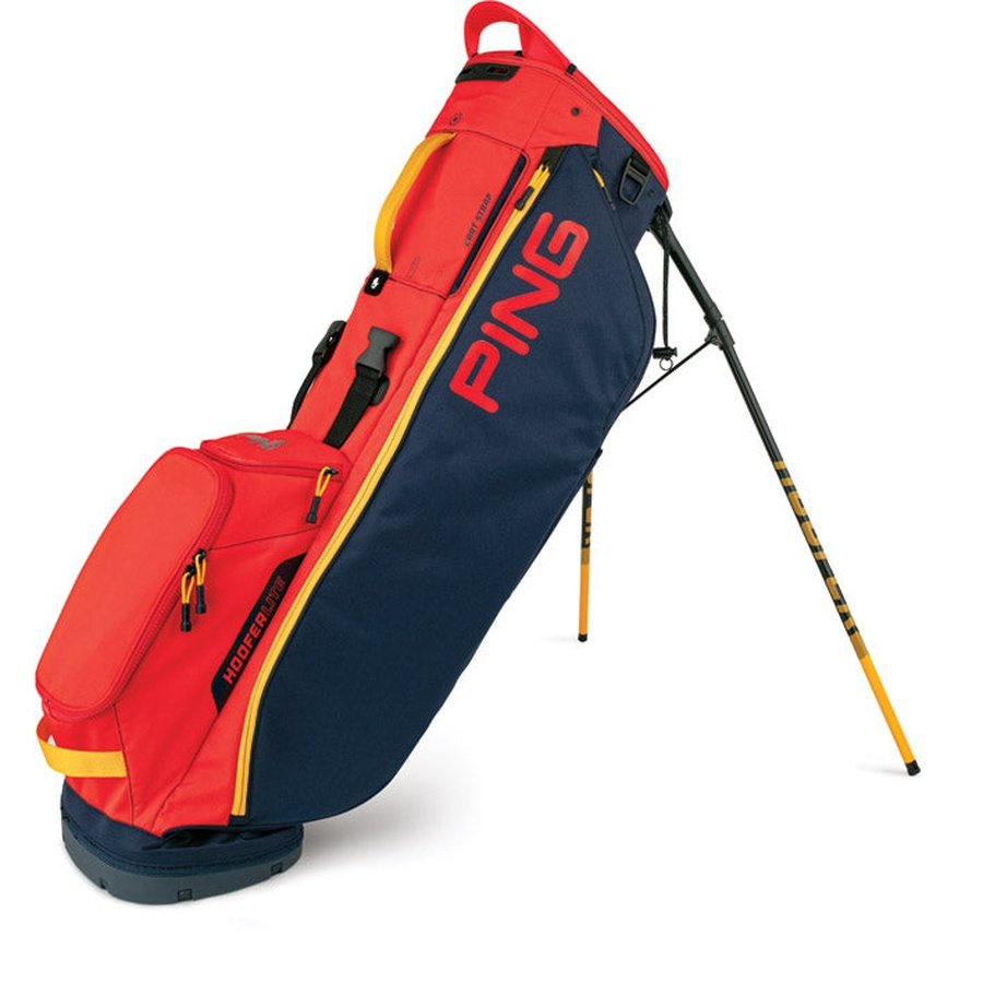 Orange and marine blue Ping Hooferlite 201 Carry Golf Bag