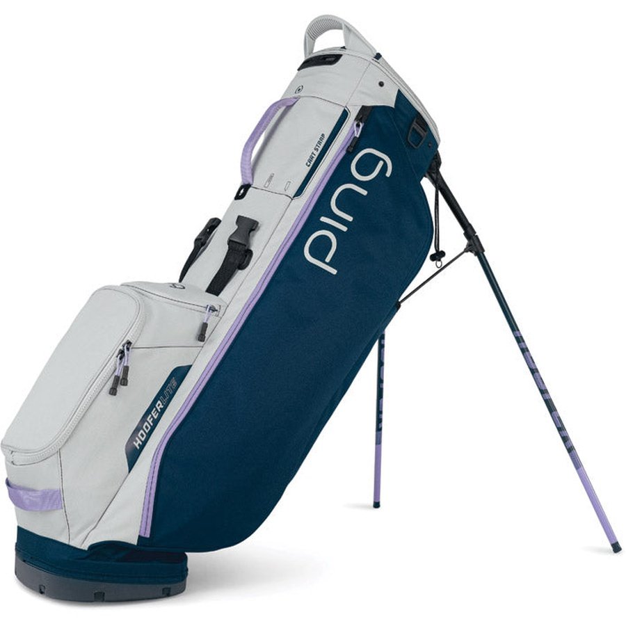 Blue and white Ping Hooferlite 201 Carry Golf Bag