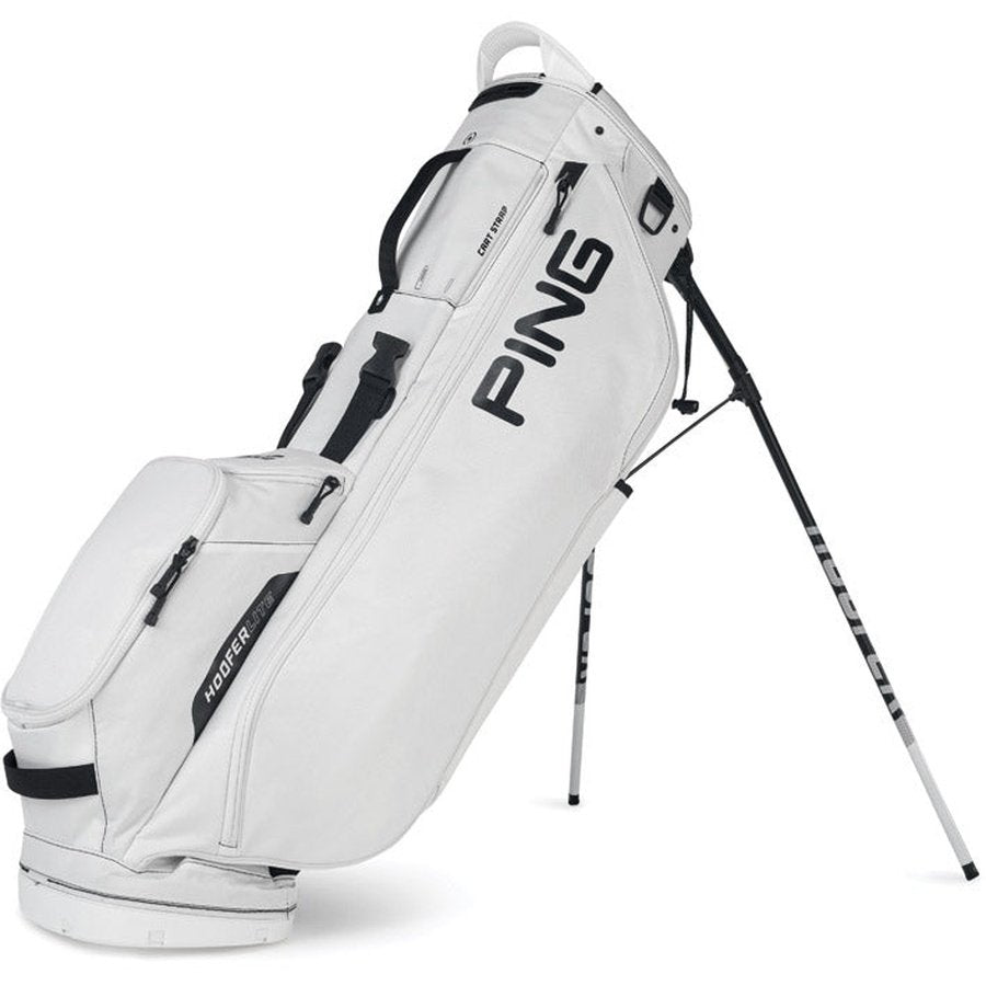 All-white Ping Hooferlite 201 Carry Golf Bag