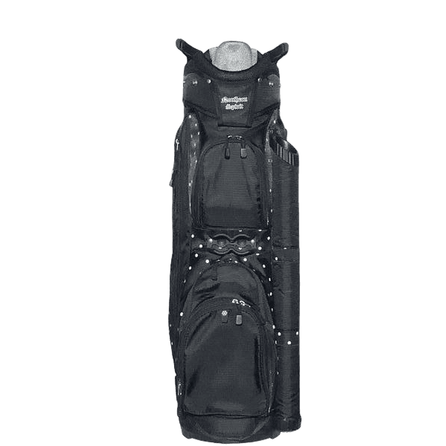 Northern Spirit Full Divider 14 Diamondback Golf Bag all black with grey dots